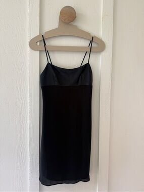 BCBGMaxAzria Black Slip Mini Dress